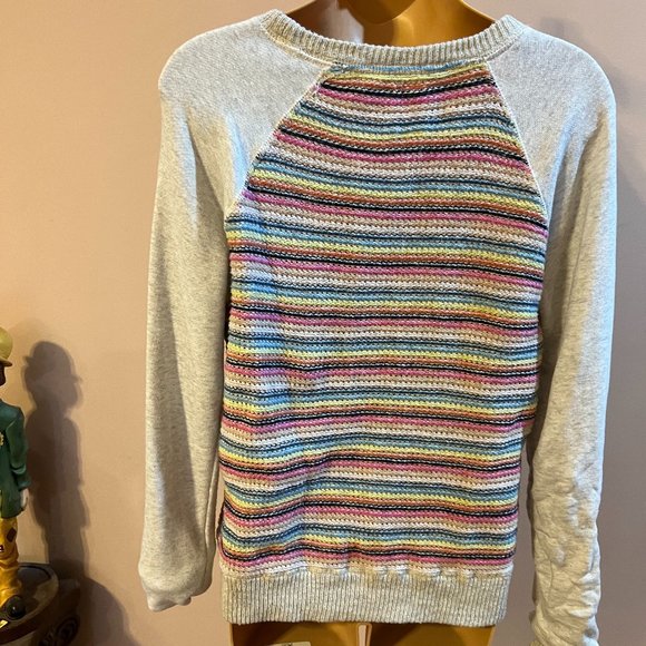 Roxy knit multicolored sweater size large - Picture 6 of 6